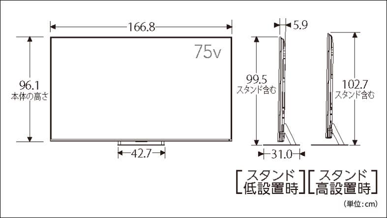 仕様表：ZX3 series ZX3S｜REGZA<レグザ>